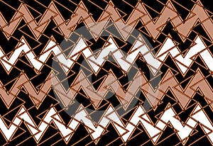 Abstract and Contemporary Digital Art ZigZag Pattern Design