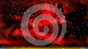 Abstract Cool Red Defocused Lights Background Design
