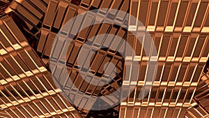 Abstract copper background 3d rendering