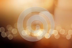 Abstract copper luminous bokeh background