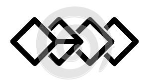 Abstract Corner Shapes Vector: Geometric Interlocking Design Element, vector design Generative AI