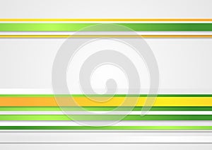 Abstract corporate design with bright stripes