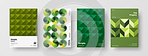 Abstract corporate identity report cover. Geometric vector business presentation design layout. Amazing company brochure template.