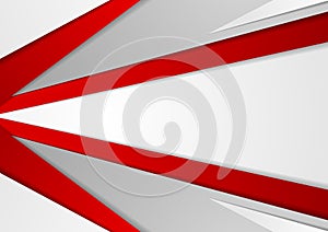 Abstract corporate red grey tech background
