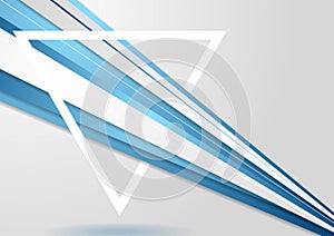 Abstract corporate tech background and triangle
