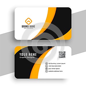 abstract corporate visiting card template for company promo