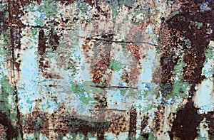 Abstract corroded colorful rusty metal background, rusty metal texture