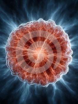 Abstract cosmic explosion resembling a vibrant energy burst.