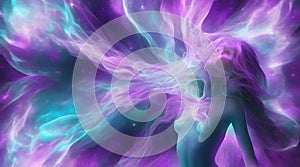 abstract cosmic soulmate entanglement AI generate