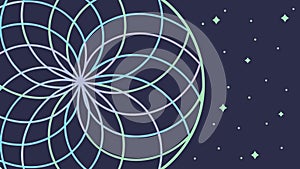 Abstract Cosmic Sphere Pattern Vector for Science and Modern Designs, vector design Generative AI