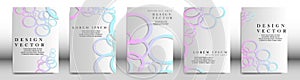 Abstract cover with circle elements. book design concept. Futuristic business layout. Digital poster template