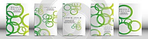 Abstract cover with circle elements. book design concept. Futuristic business layout. Digital poster template