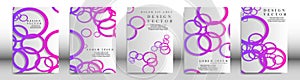 Abstract cover with circle elements. book design concept. Futuristic business layout. Digital poster template