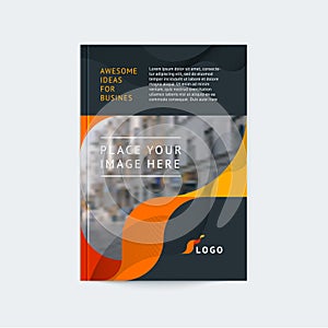 Abstract cover design, business brochure template