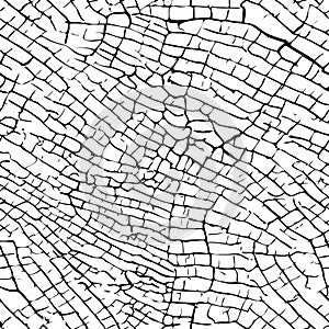 Abstract Cracked Desert Earth Texture Pattern. Seamless pattern