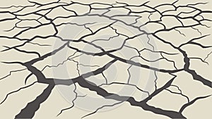 Abstract Cracked Ground Pattern Vector Background, vector design Generative AI