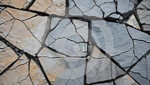 Abstract Cracked Stone Texture for Background