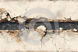 Abstract Cracked Wall Texture for Rustic Interior Design and Digital Art Projects Generative AI