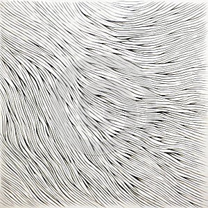 Abstract Craft: Waves Of Dark White And Light Black On Paper photo