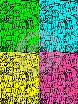 Abstract Crazed pattern