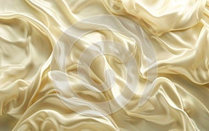 Abstract cream background with a milky wave and swirl texture. Flowing milk gradient splash pattern with a satiny