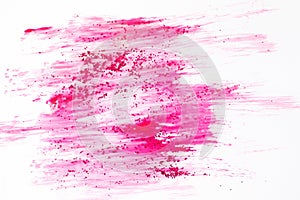 Abstract creative background, smeared pink color. photo
