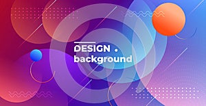 abstract creative colorful geometric background. trendy gradient shapes composition. .