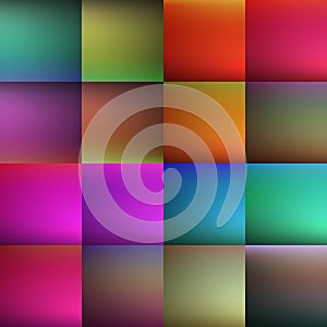 Abstract creative concept vector multicolored blurred background set