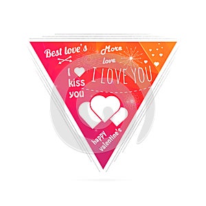 Abstract Creative concept vector triangle for Web and Mobile Applications, Illustration template design, business