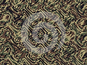 Abstract and creative digital art camouflage coloured pattern