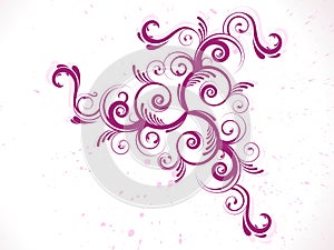 Abstract creative floral design