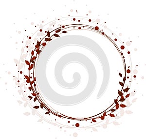 Abstract creative floral frame