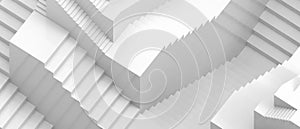 Abstract Creative idea and Success Stair  and background Ladder Business concept on Grey paper art Popup style