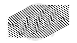 Abstract Crisscross Diagonal Lines Pattern, vector design Generative AI