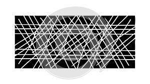 Abstract crisscross lines pattern, geometric texture, vector design Generative AI