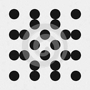 Abstract Cross Pattern Dots Logo generative computational art illustration