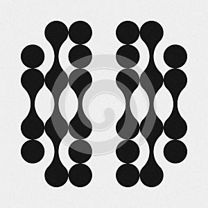 Abstract Cross Pattern Dots Logo generative computational art illustration