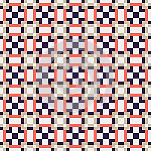 Abstract Cross Pattern generative computational art illustration