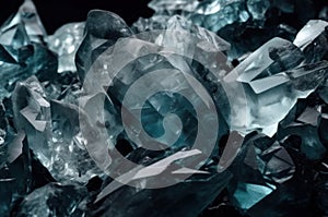 Abstract crystal background. Generate AI