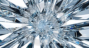 Abstract Crystal Explosion of Light and Geometry