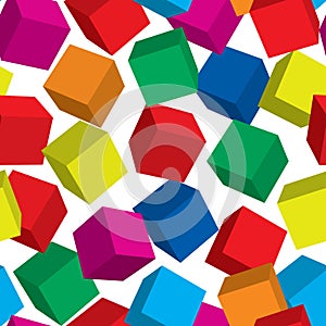 Abstract cube background.