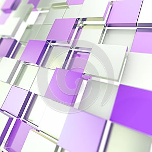 Abstract cube background techno wallpaper