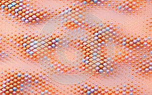 Abstract cube material, geometry background, 3d rendering