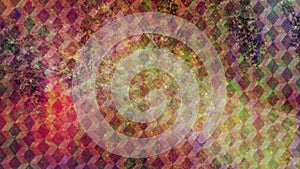 Abstract Cube Pattern with Rainbow Colored Texture - Abstract Background Texture