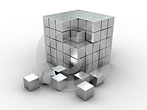 Abstract cube puzzle