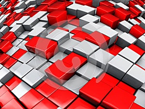 Abstract cubes background