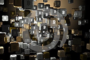 Cryptocurrency and e-commerce concept