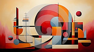 Abstract Cubism: A Serene Fusion Of Suprematism And Fauvism