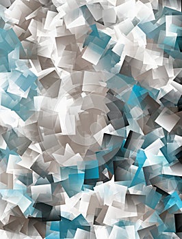 Abstract cubist background - in blue,white and brown