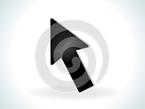 Abstract cursor icon glossy